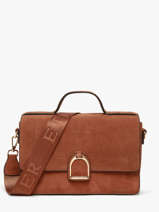 Sac Bandoulire M Altesse Suede Etrier Marron altesse suede EASU048M