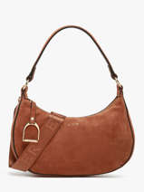 Sac Port paule Altesse Suede Cuir Etrier Marron altesse suede EASU017M